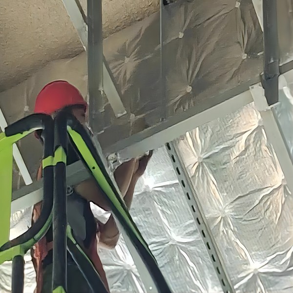 防排煙包裹施工現(xiàn)場